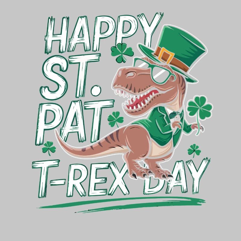 Chapeau de T-Rex de Saint-Patrick