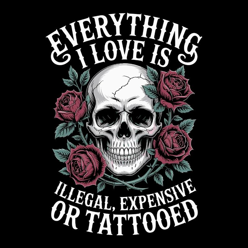 Tout ce que j’aime, c’est tatoué de Tätowiert tatoué