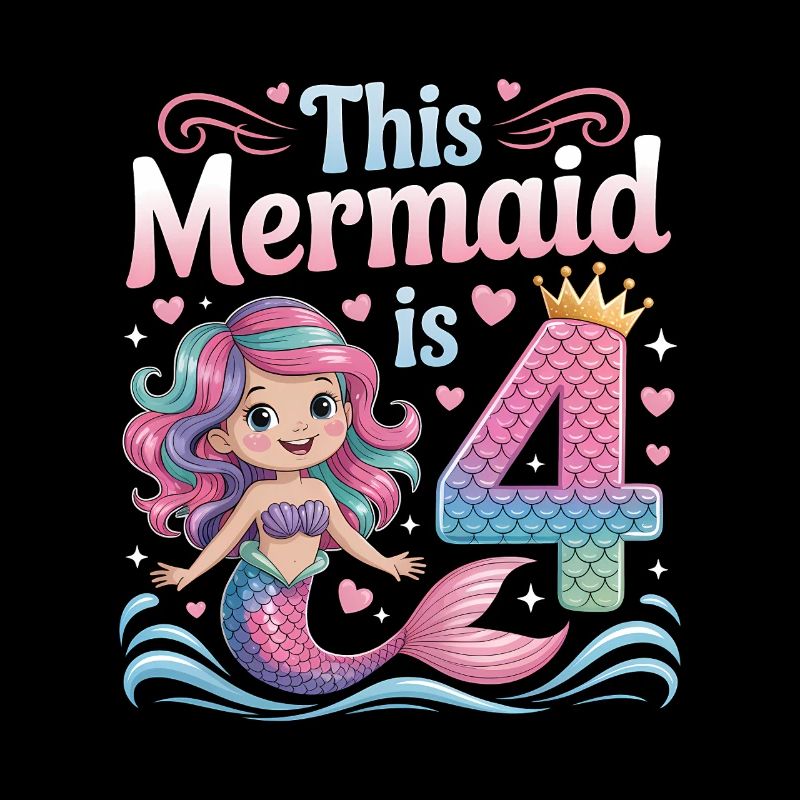 4e anniversaire de la sirène 4 ans