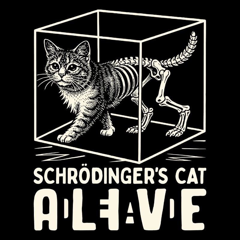 Le chat de Schrödinger vivant et mort