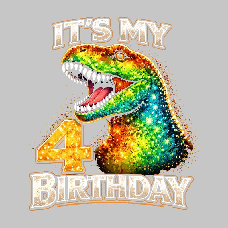 C’est mon 4e anniversaire Dino Geburtstag