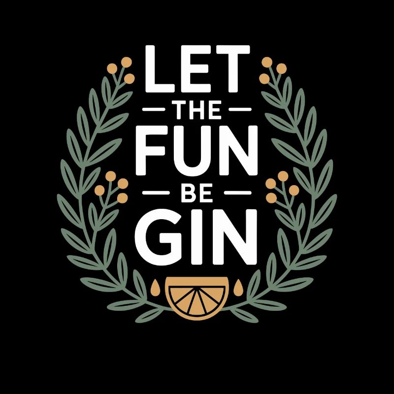 Gin Let The Fun Be Gin & Tonic Lover Party Gin