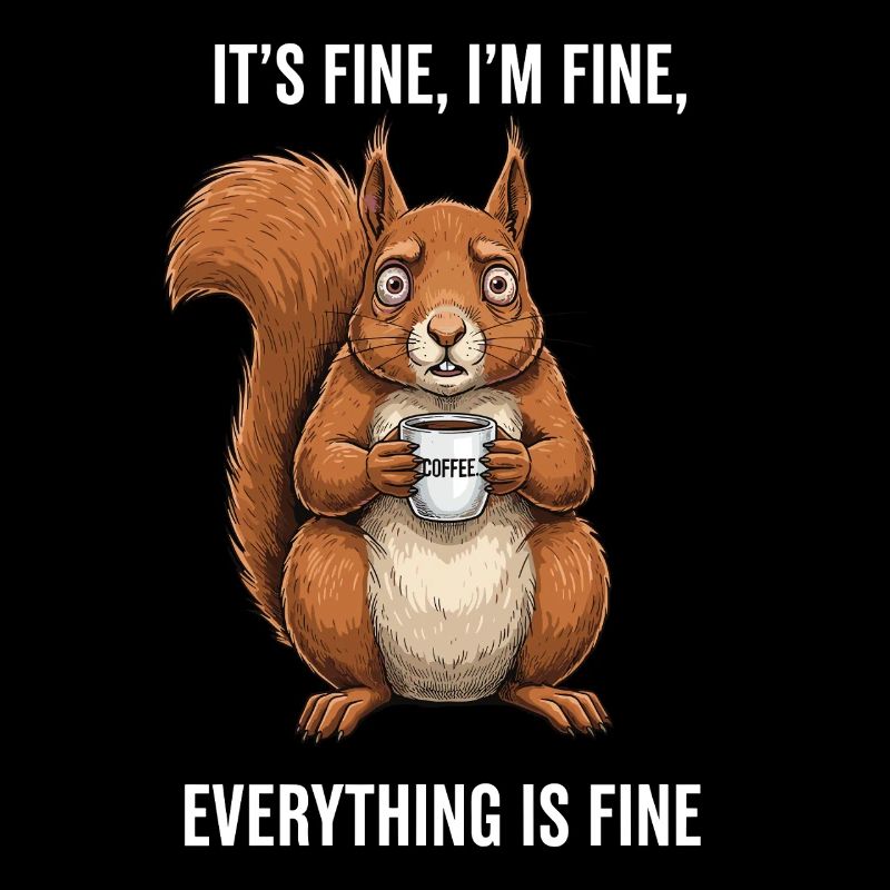 C’est bon, je vais bien, écureuil à café
