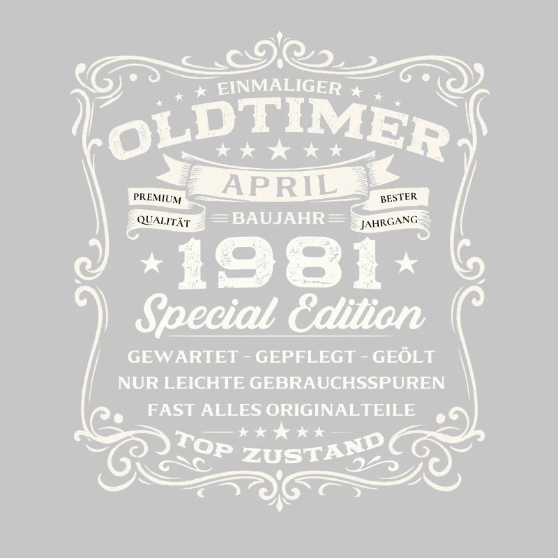 45. Geburtstag Geschenk Mann Oldtimer April 1981