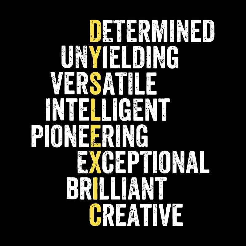 Pile d’adjectifs d’accent jaune