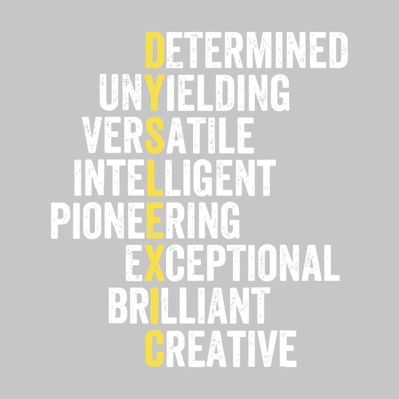 Yellow Accent Adjective Stack