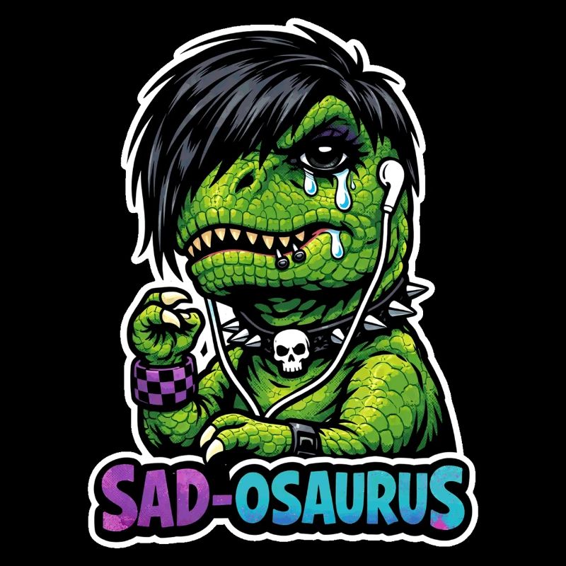 Dinosaure emo, Dino triste, Émotif