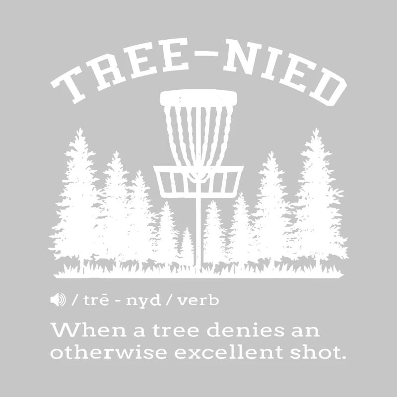 Tree Denied Shot: Forest Disc Golf Tee