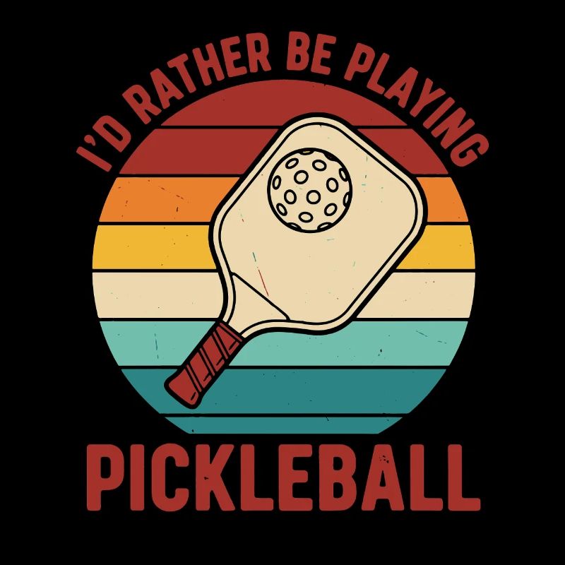 Pickleball Id Rather Be Playing Funny Player Love