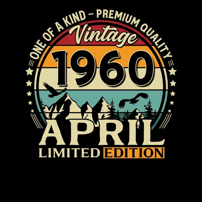 66. Geburtstag Geschenk Mann Original April 1960