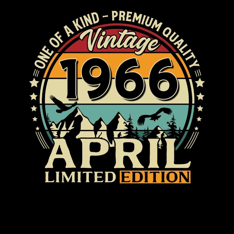 60th Birthday Gift Husband Original April 1966