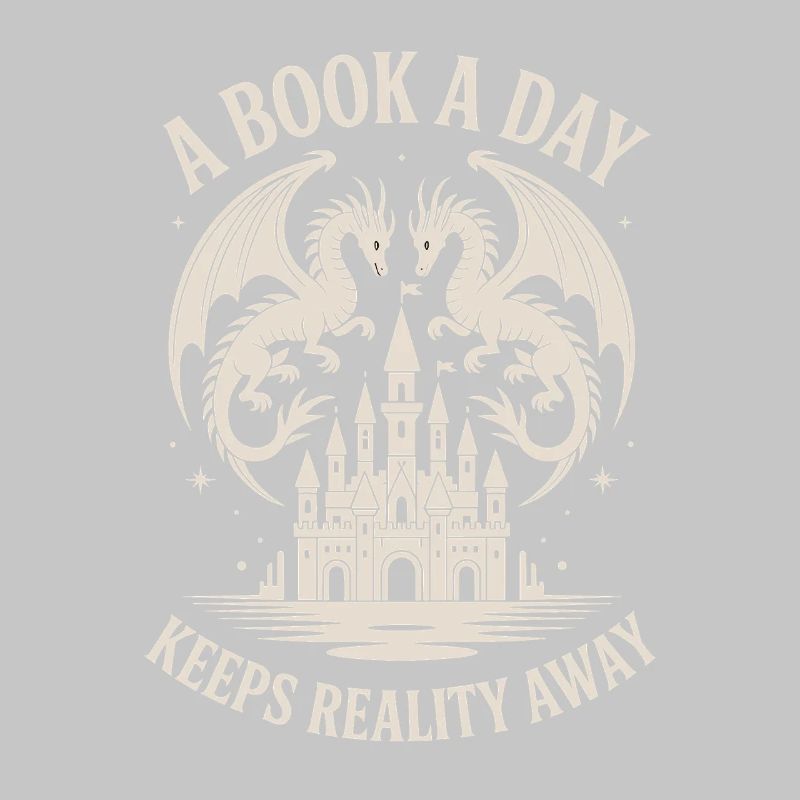 Dragon Fantasy Book Reader Funny Reading Nerd