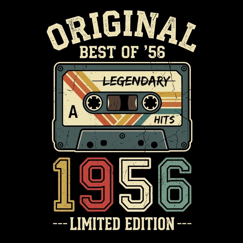 70e anniversaire de la cassette rétro originale de 1956