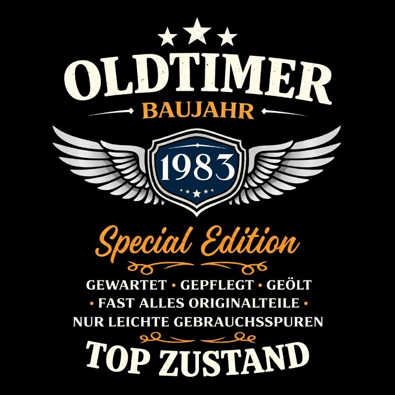 43. Geburtstag Geschenk Mann Oldtimer Vintage 1983