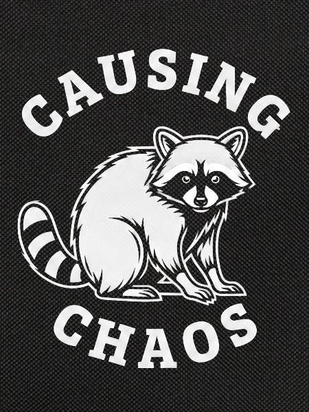Chaotischer Waschbär Causing Chaos