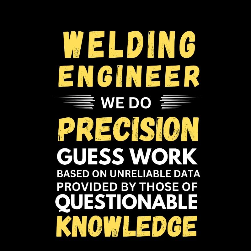 Welding Engineer We Do Precision Work Funny Quotes