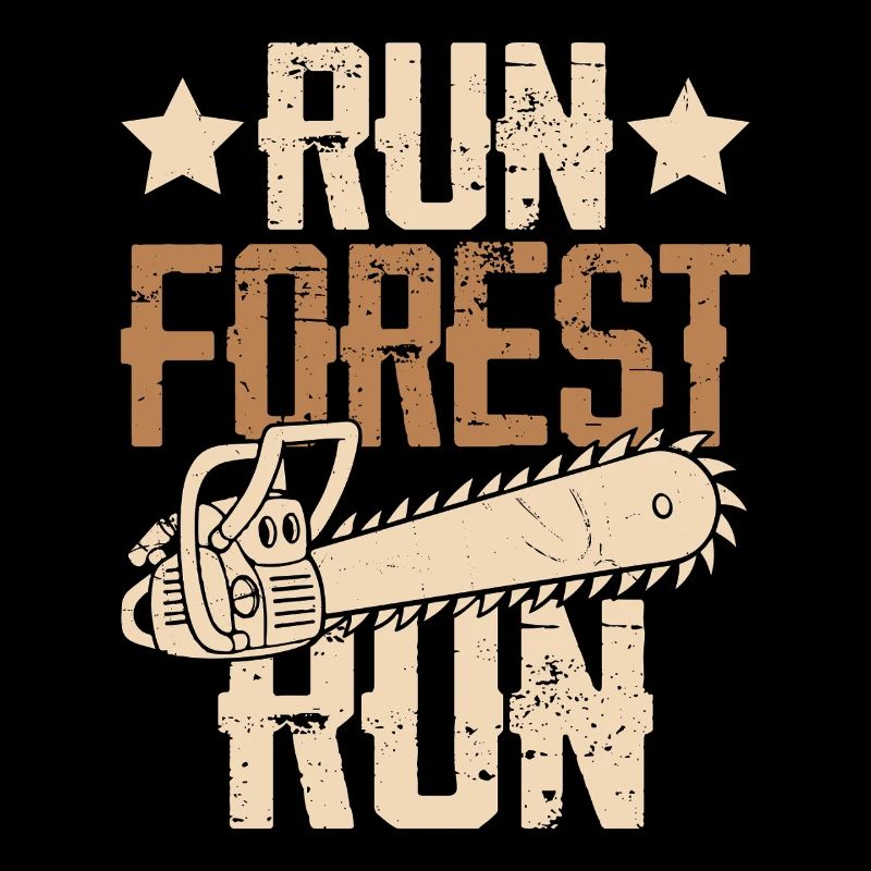Forest Path Chainsaw Vintage Run Forest Run