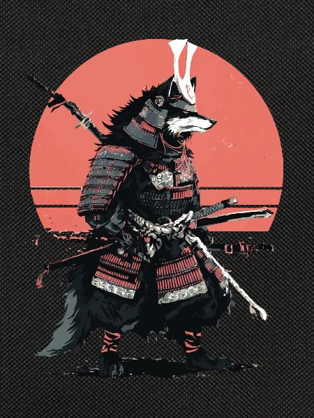 Wolf-Samurai der Morgendämmerung