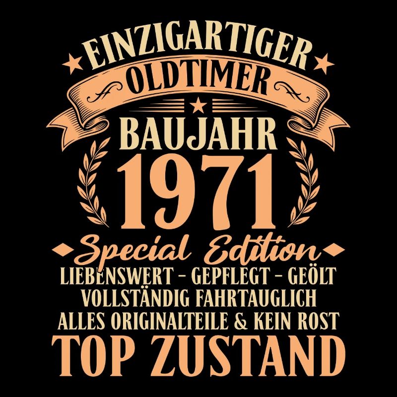 1971 Baujahr Oldtimer 55. Geburtstag Geschenkidee
