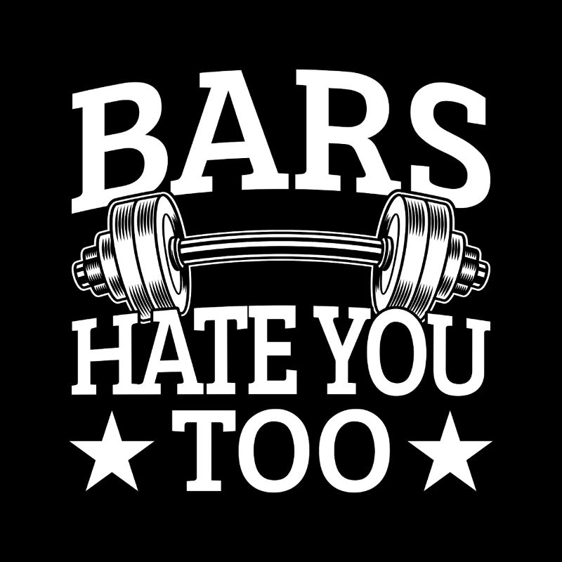 Powerlifting Bodybuilder Bars Hate You Too Gym