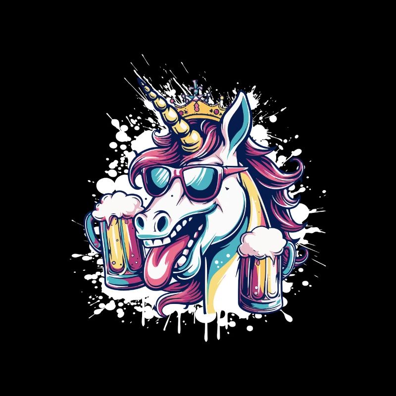 Einhorn Bier Lustig