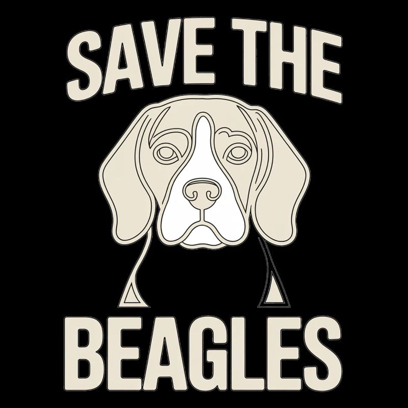 Save the Beagles – Beagle Line Art