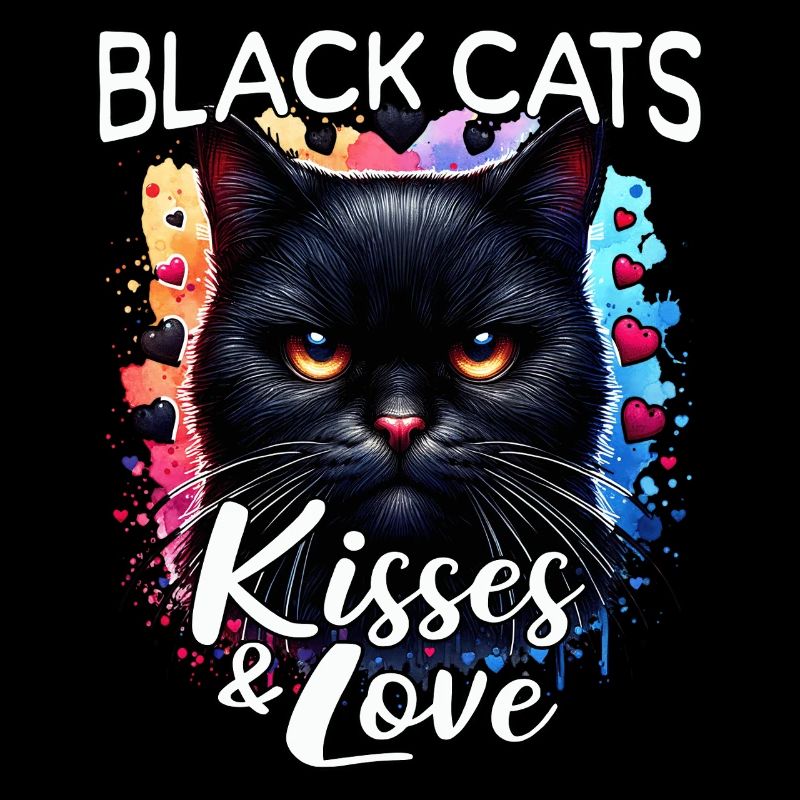 Amour du chat noir