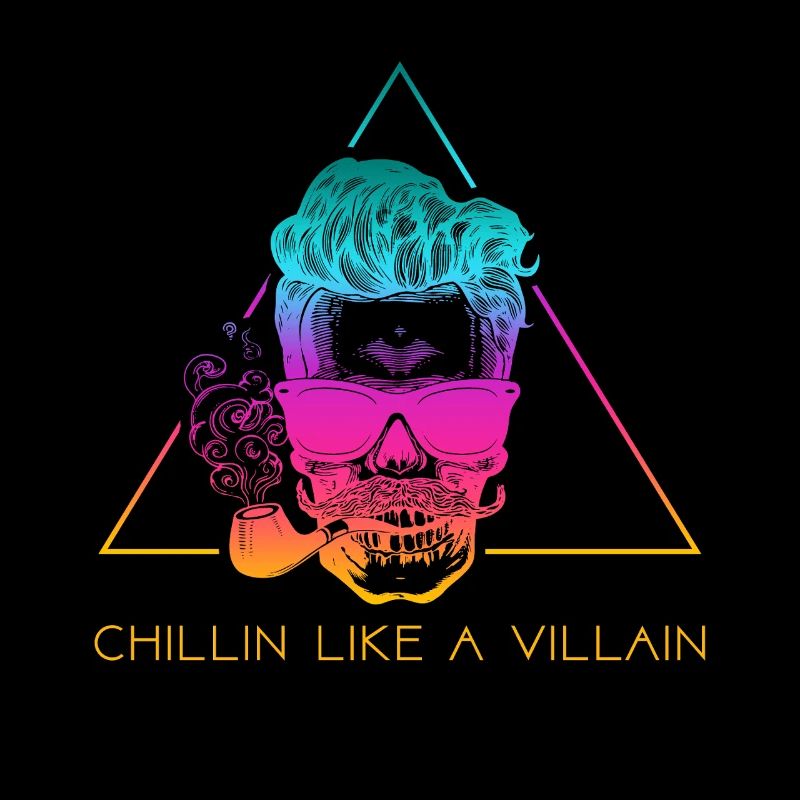 Skull with Sunglasses – Chillin Retro