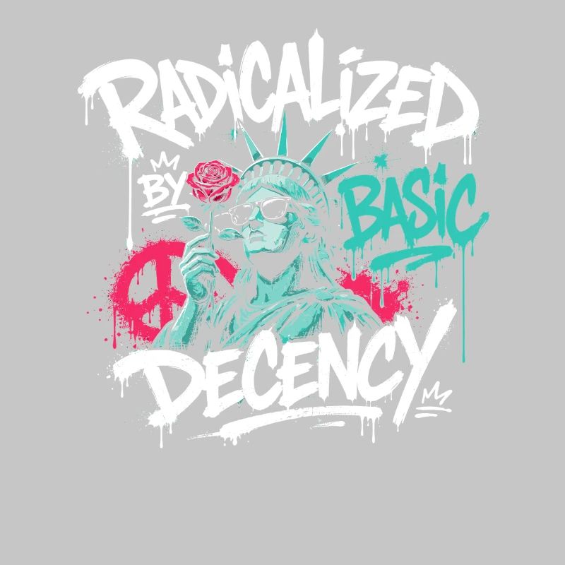 Radikalisierte Basic Decency Graffiti