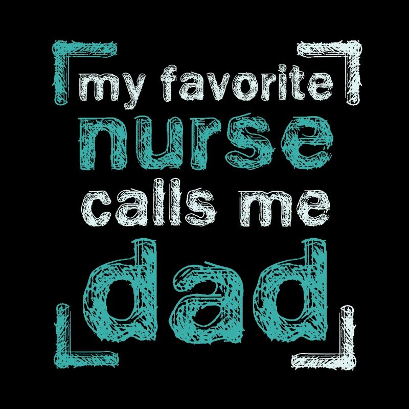 Stolzer Papa einer Krankenschwester