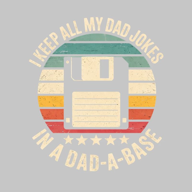 Retro Floppy Disk Humor Dad Jokes Database Database