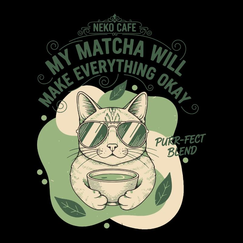 Mein Matcha wird alles gut machen, Neko Café