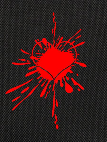 Herzspritzer Splatterkunst