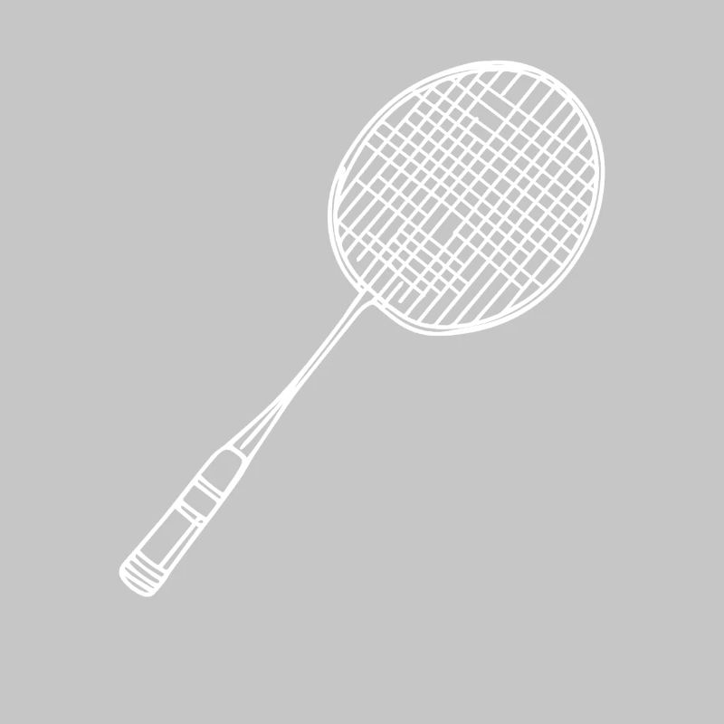 Badminton Racket Drawing