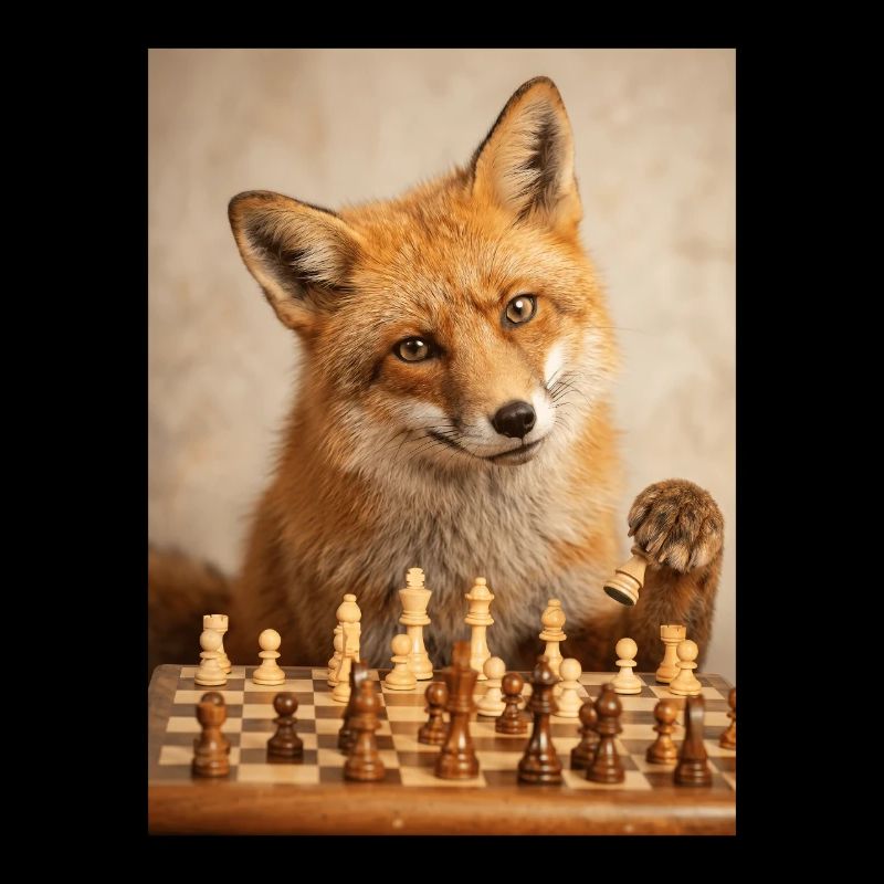 Fuchs spielt Schach