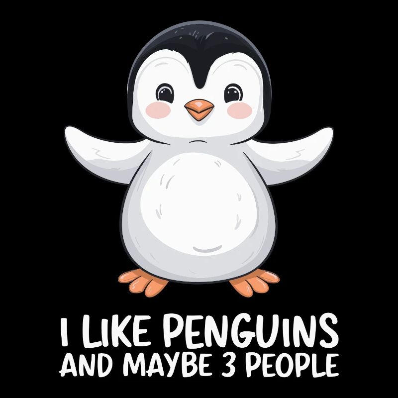 Pinguin Humor Spruch Ich Mag Pinguine