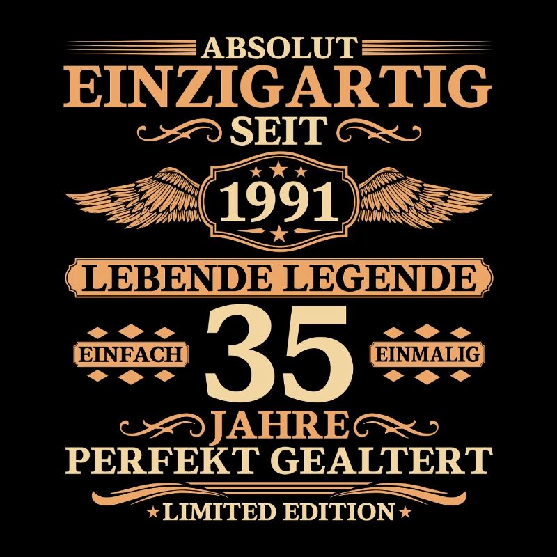 Einzigartig seit 1991 – 35. Geburtstag Geschenk