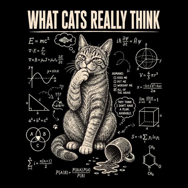 Cat What Cats Really Think Shirt