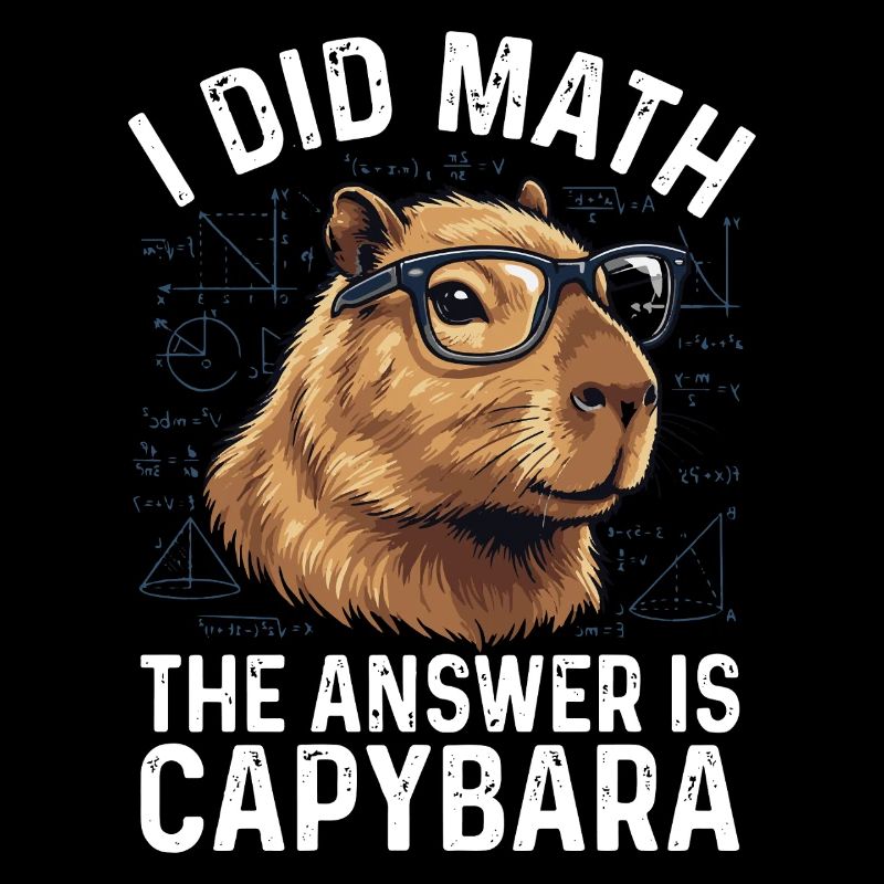 I Did Math Answer Is Capybara Lustig Spruch