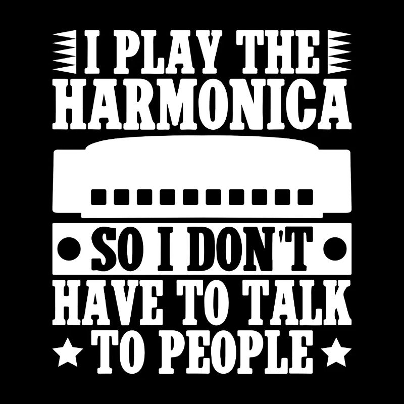 Musicien d’harmonica que je joue Ne parle pas harmonica