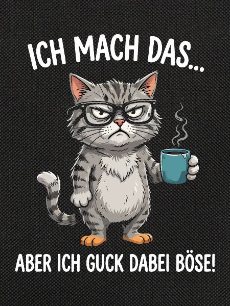 Grimmige Kaffee-Katze