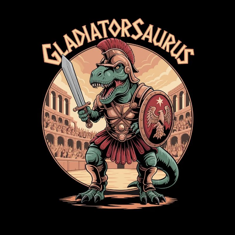  Gladiatorsaurus Dinosaurier Gladiator T Rex Im