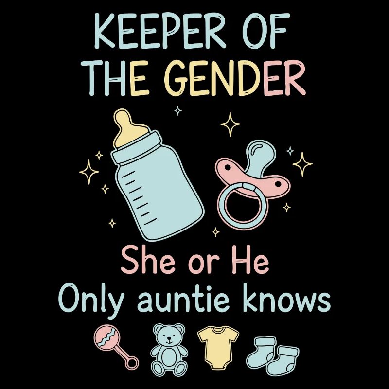 Gender Reveal Hüter des Geschlechts, das sie oder er