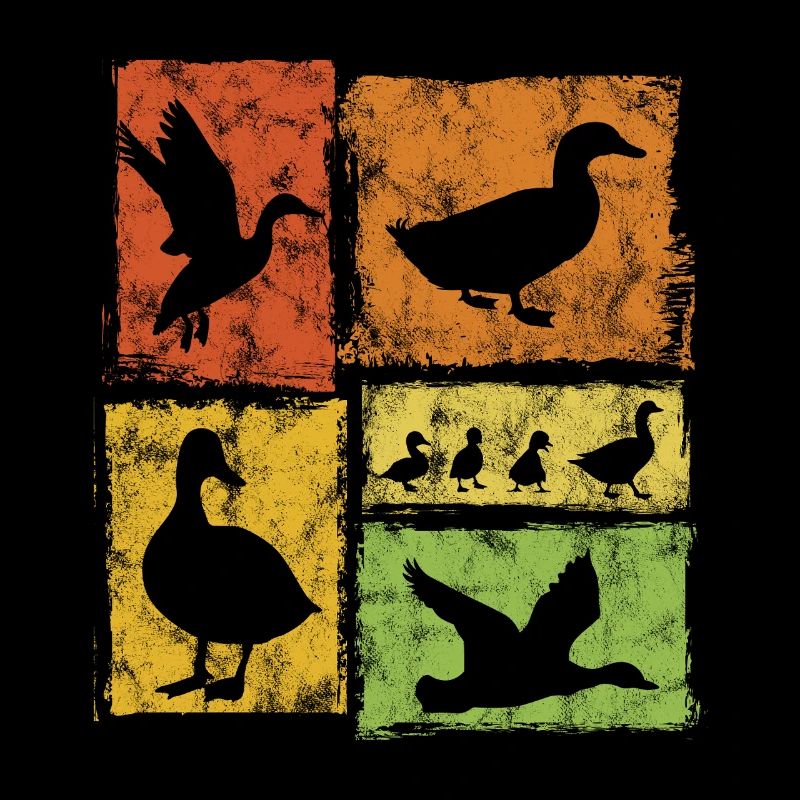 Perspectives de canard - Graphisme rétro