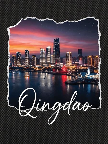 Qingdao Abend Skyline