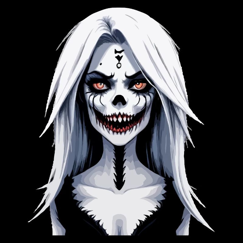 Skelett Gesicht Banshee Halloween