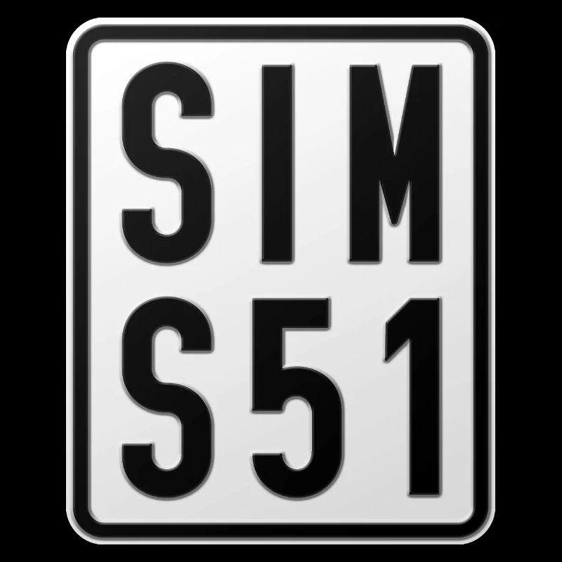 Simson S51 Moped Kennzeichen