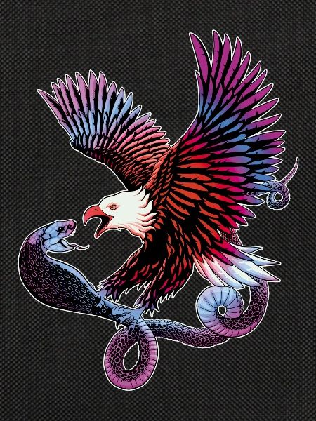 Eagle and snake