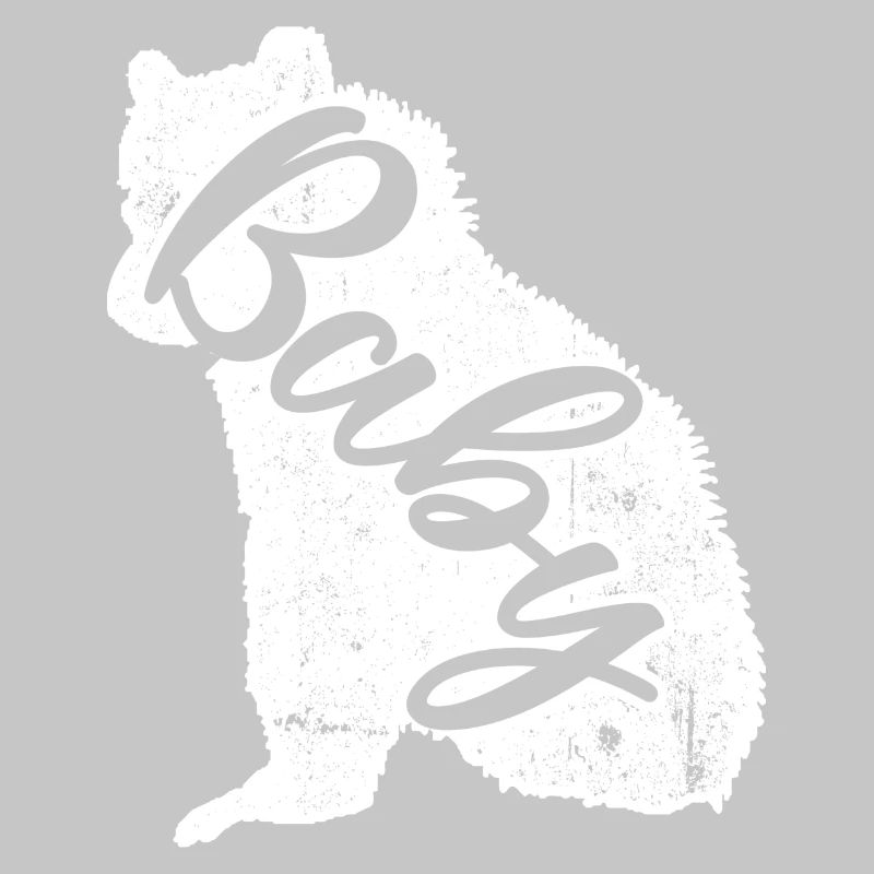 Bébé script chien sur fourrure blanche