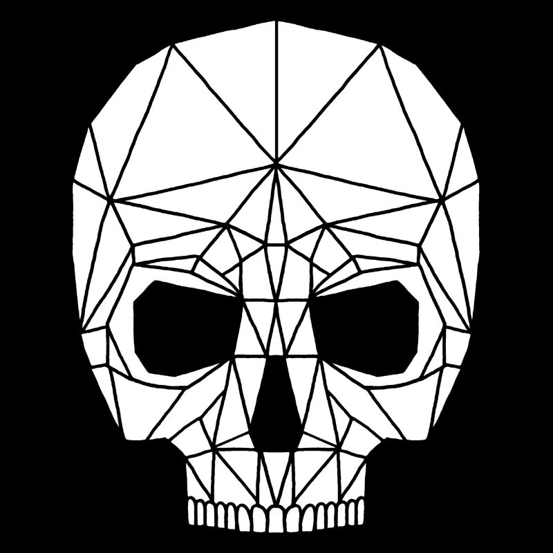 White robotic skull